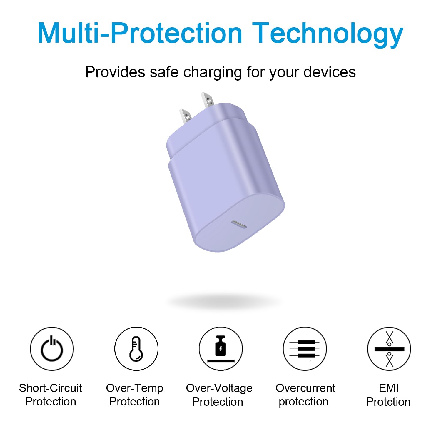USB C Fast Charger,2 Pack Type C Fast Charger Wall Charger Super Fast Charging Block for Galaxy S24 S23 S22 S21 S20 Ultra S10 S9, Note 20 10 9, with 6ft USB C to Type C Cable 25W Charger Adapter