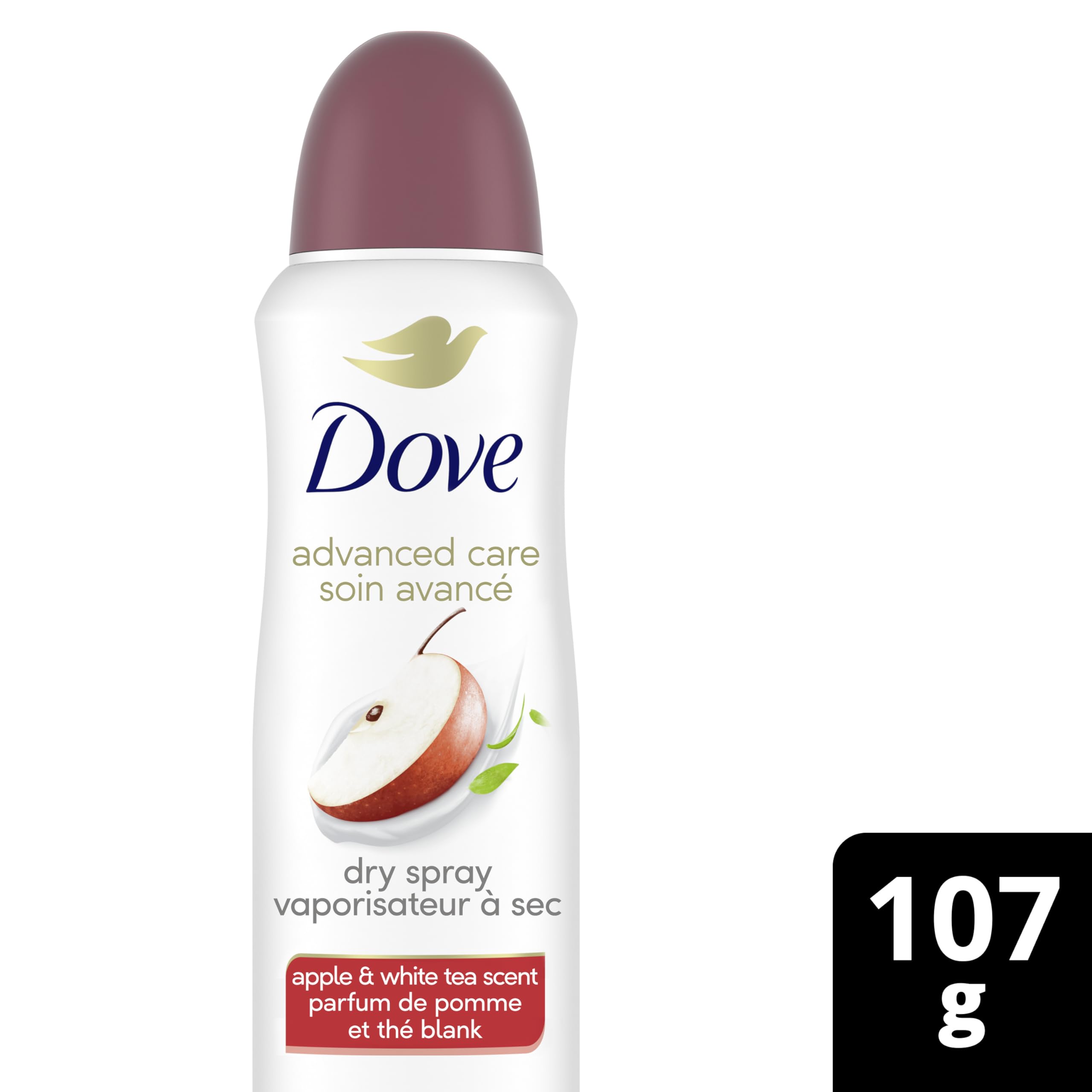 Dove Advanced Care Beauty Finish Dry Spray Antiperspirant Deodorant for Women with ¼ Moisturizers 107 g