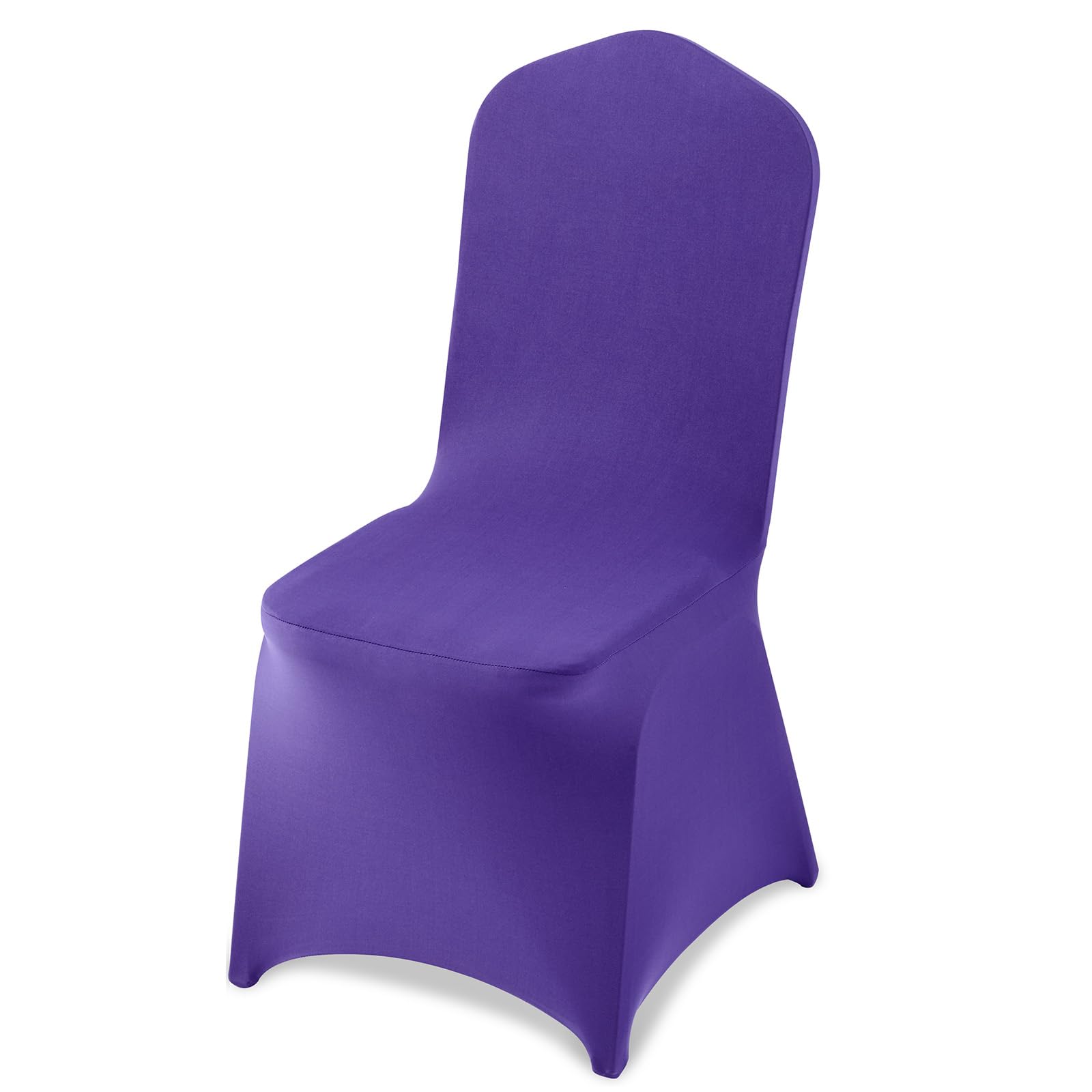 VEVOR 50 Pcs Navy Blue Chair Covers, Polyester Spandex Chair Cover, Stretch Slipcovers for Wedding Party Dining Banquet Flat-Front Chair Covers, Fits Chair Measures up to 20.08 x 17.72 x 37.4 inch