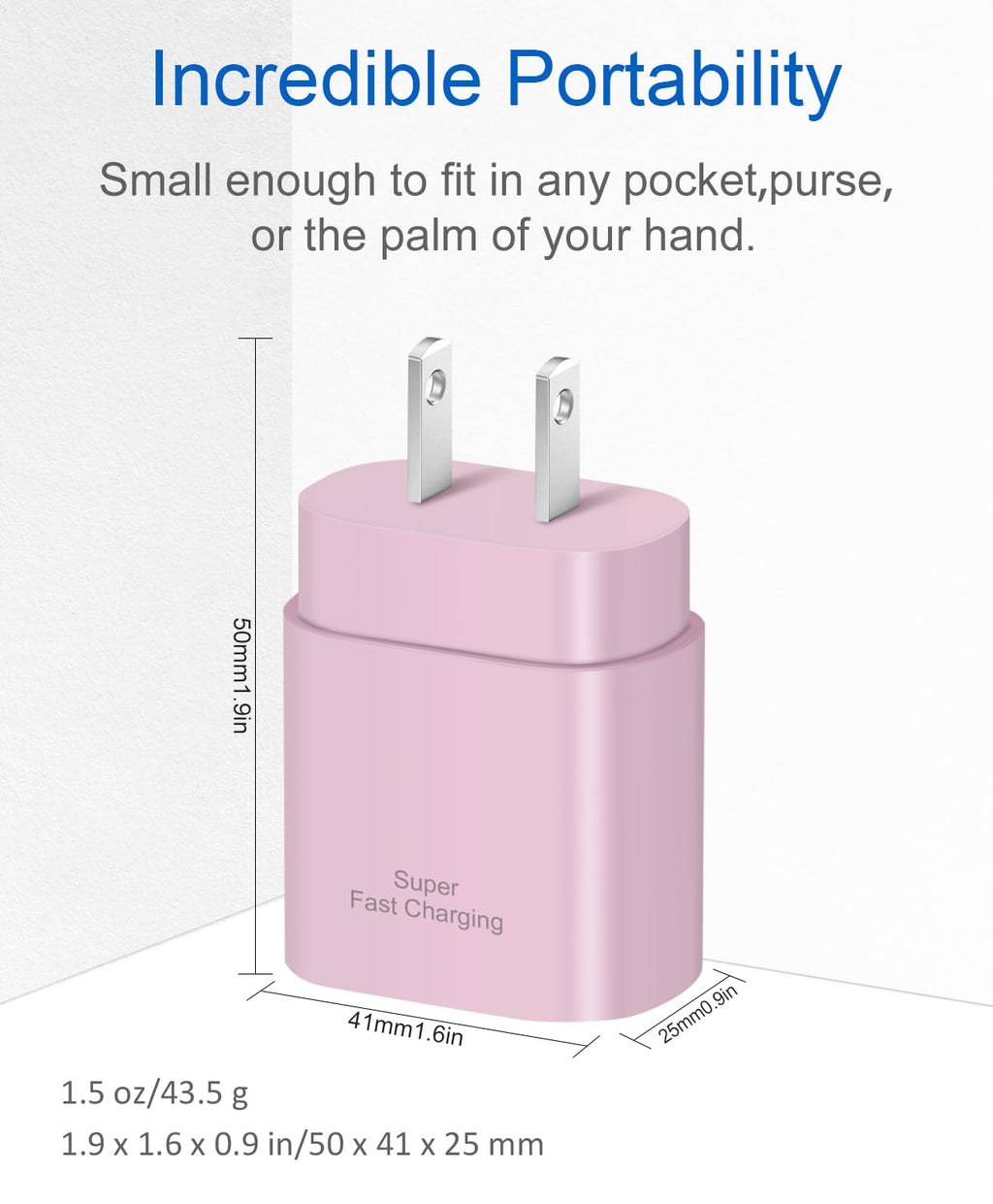 USB C Fast Charger,2 Pack Type C Fast Charger Wall Charger Super Fast Charging Block for Galaxy S24 S23 S22 S21 S20 Ultra S10 S9, Note 20 10 9, with 6ft USB C to Type C Cable 25W Charger Adapter