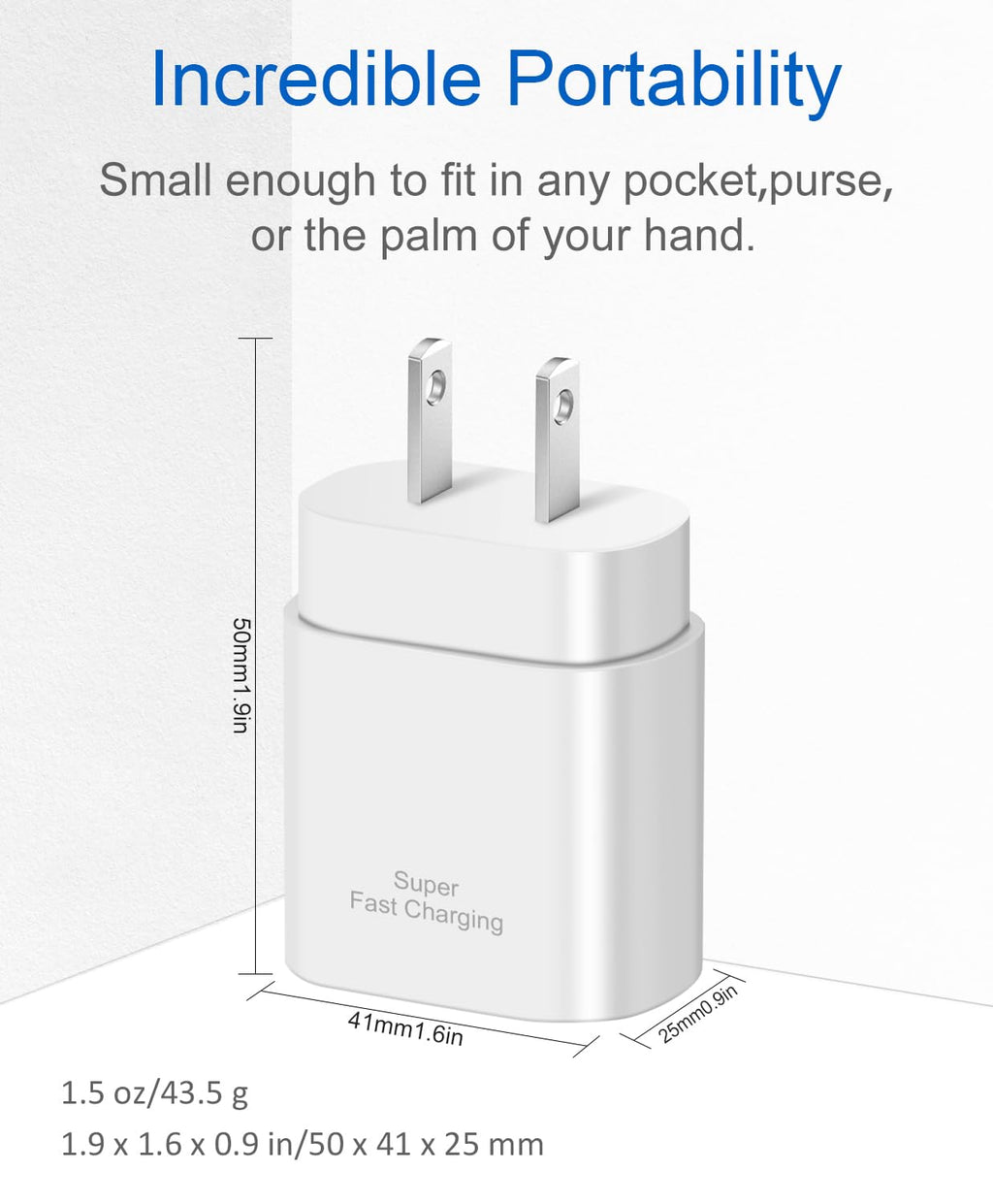 USB C Fast Charger,2 Pack Type C Fast Charger Wall Charger Super Fast Charging Block for Galaxy S24 S23 S22 S21 S20 Ultra S10 S9, Note 20 10 9, with 6ft USB C to Type C Cable 25W Charger Adapter