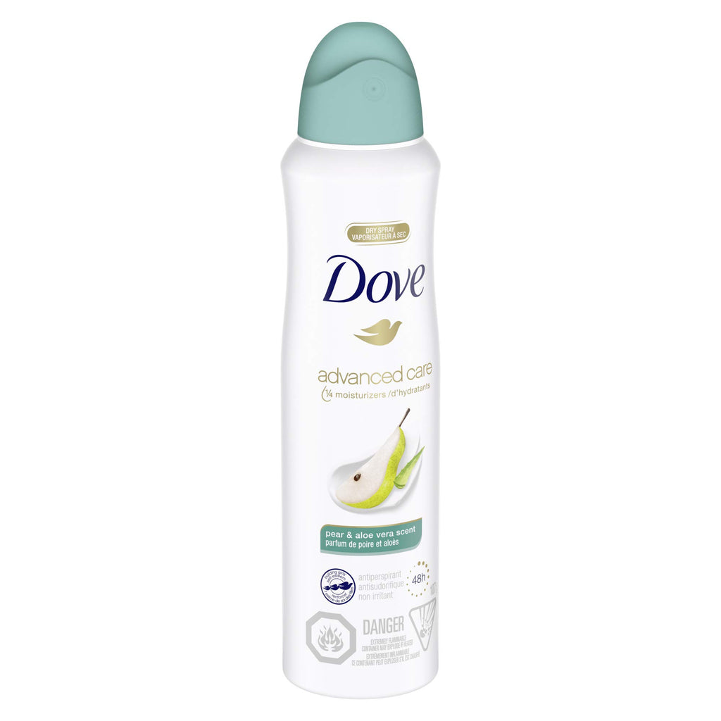 Dove Advanced Care Beauty Finish Dry Spray Antiperspirant Deodorant for Women with ¼ Moisturizers 107 g