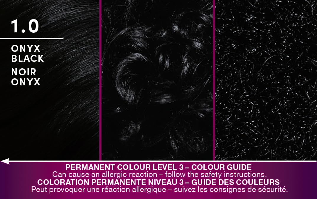 Schwarzkopf Keratin Color Permanent Hair Color, 2.6 Rich Soft Black, 1 Application - Salon Inspired Permanent Hair Dye, for up to 80% Less Breakage vs Untreated Hair and up to 100% Gray Coverage