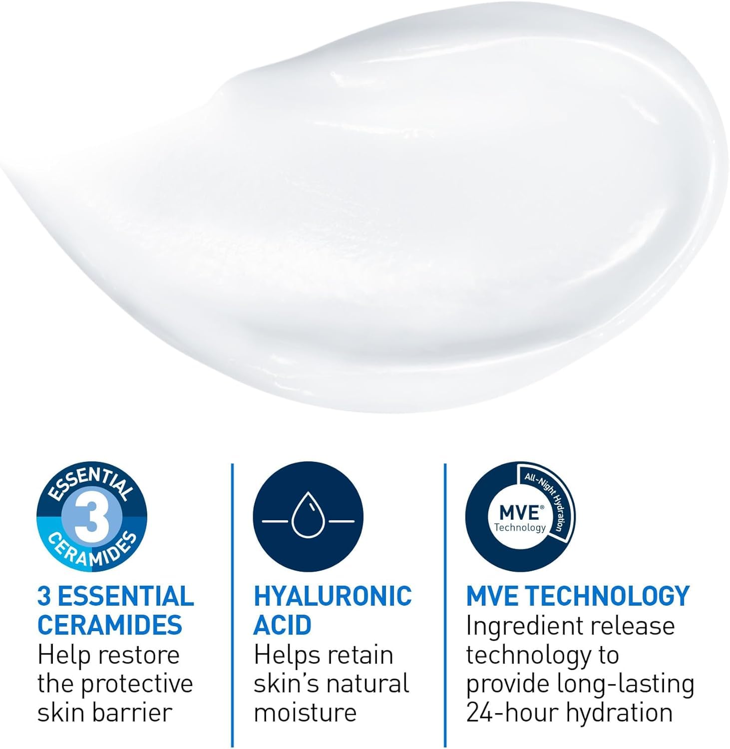 CeraVe Moisturizing Cream Travel Size Daily Face and Body Moisturizer for Normal to Dry Skin with Hyaluronic Acid Fragrance Free, 57 Grams