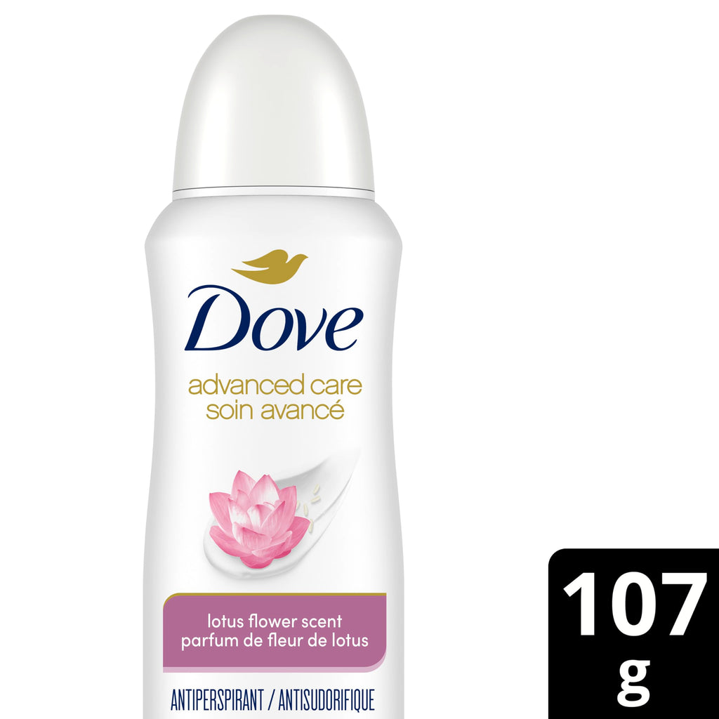 Dove Advanced Care Beauty Finish Dry Spray Antiperspirant Deodorant for Women with ¼ Moisturizers 107 g
