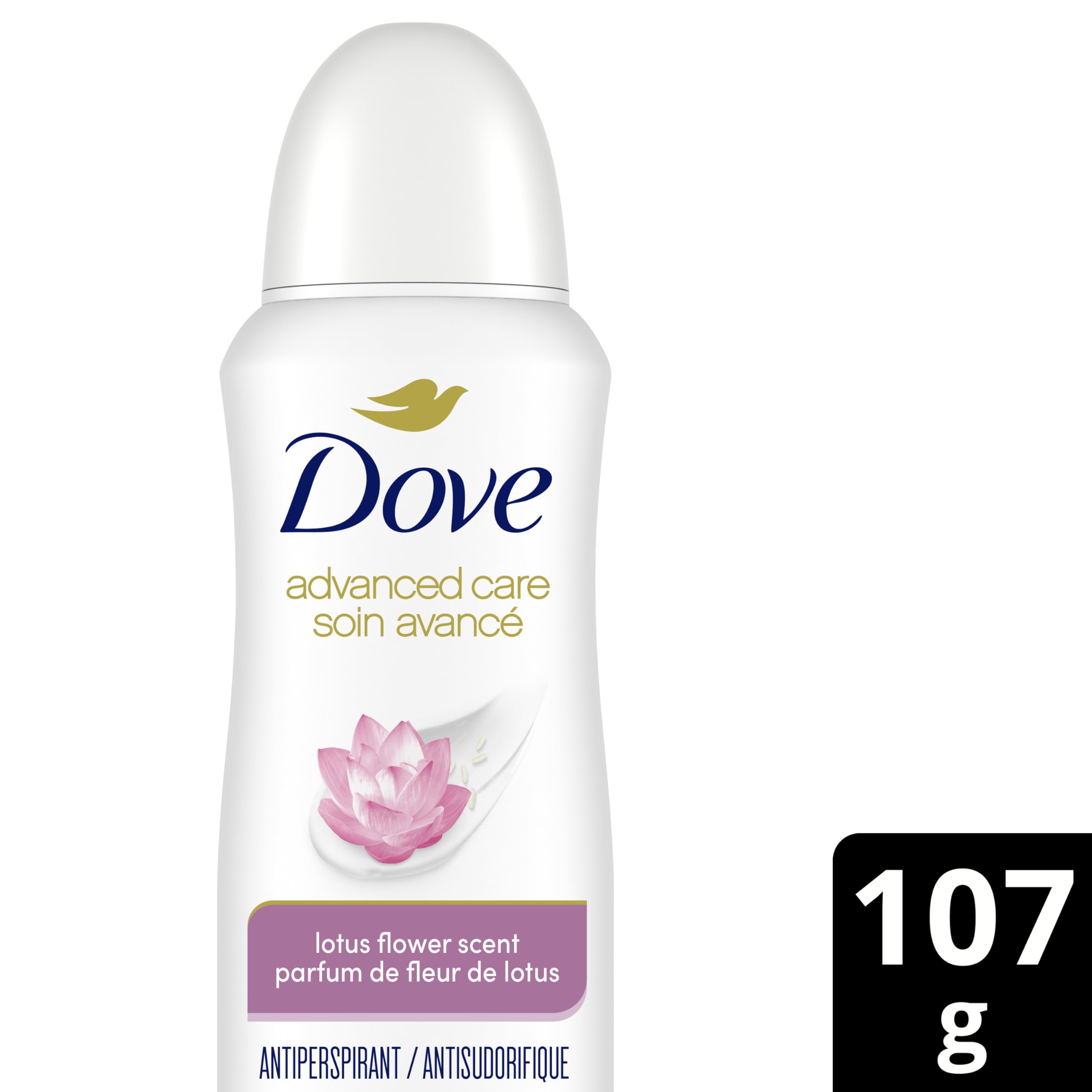Dove Advanced Care Beauty Finish Dry Spray Antiperspirant Deodorant for Women with ¼ Moisturizers 107 g