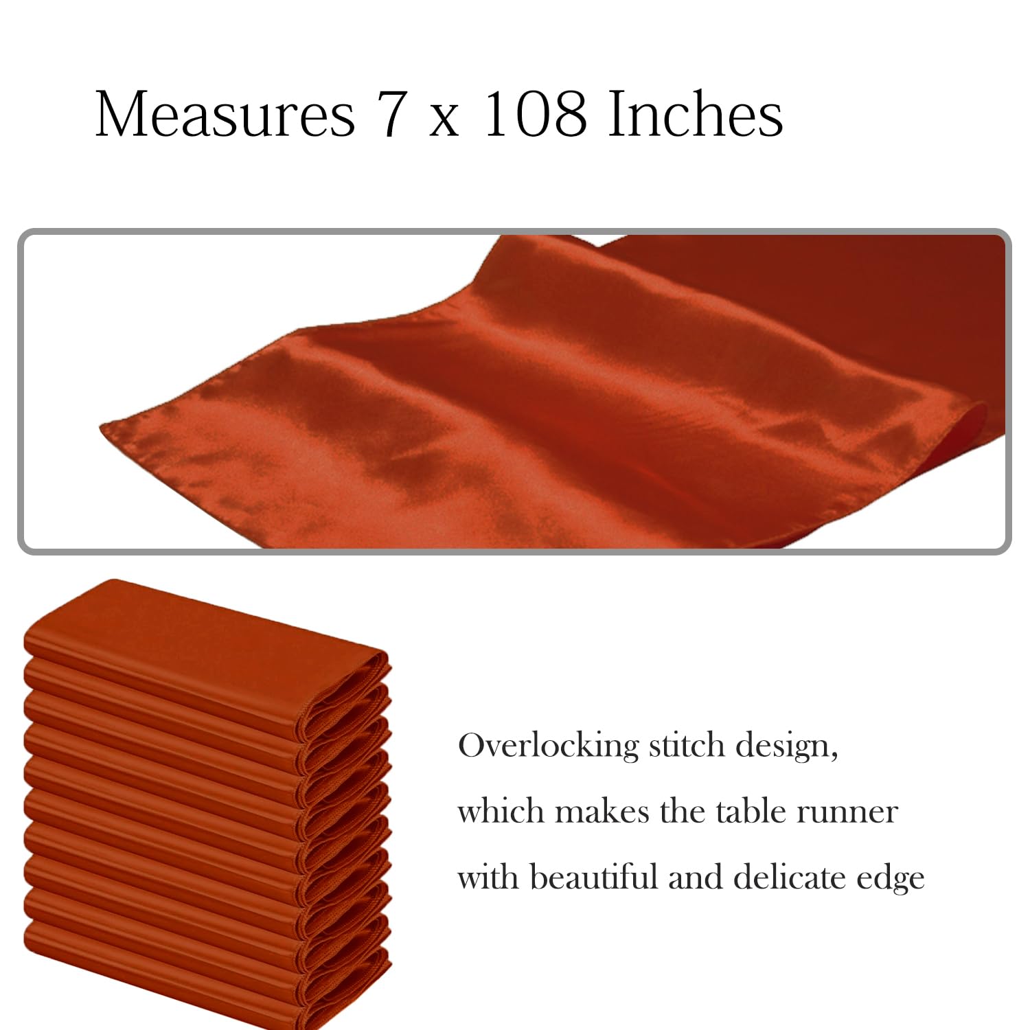 50 Baby Blue Chair Sashes Satin Chair Bows for Wedding Birthday Party Fiesta Decor - 7x108 Inches Ribbons Ties Fitted Banquets Folding Decorations