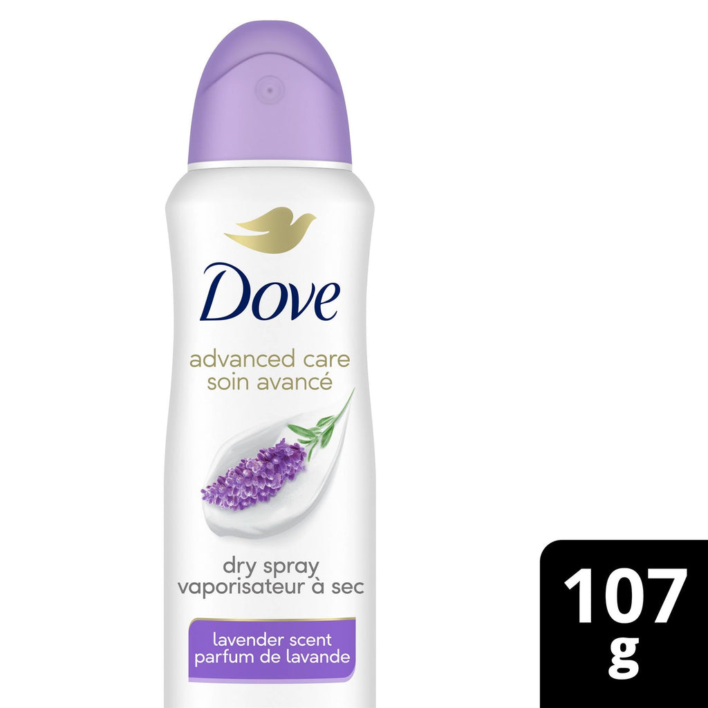 Dove Advanced Care Beauty Finish Dry Spray Antiperspirant Deodorant for Women with ¼ Moisturizers 107 g