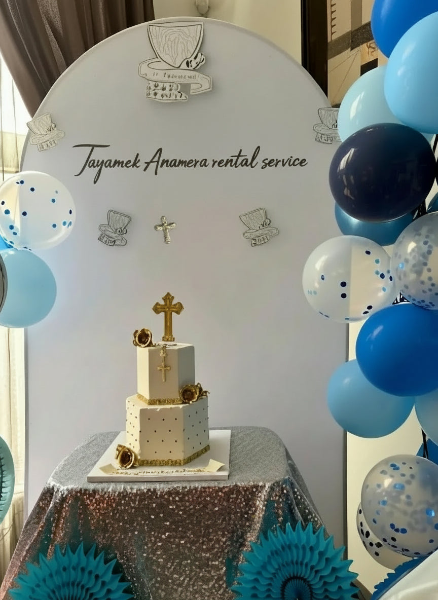 7 ft Event Arch Cover – Rental