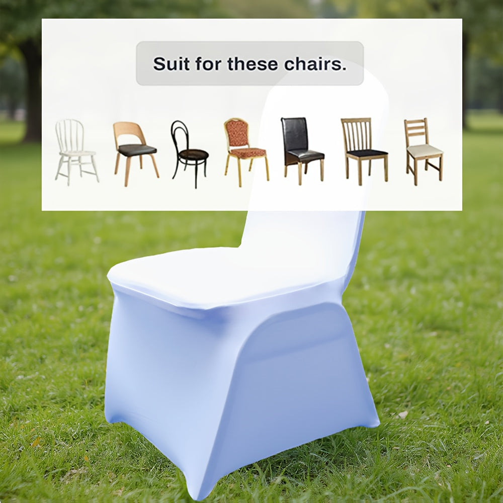 13pcs 25pcs of Elastic Chair Cover Black White Elastic Spandex Banquet Chair Protective Cover Anti-Scratch Anti-Grab Chair Cover Wedding Banquet Party Business Event Chair Decoration Cover