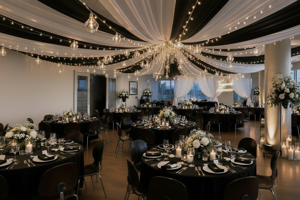 Tablecloth Black 120 Inch Circular – Rental | Tayamek Anamera