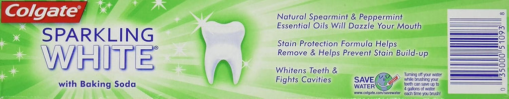 Colgate Sparkling White Toothpaste, Mint Zing, 6 oz