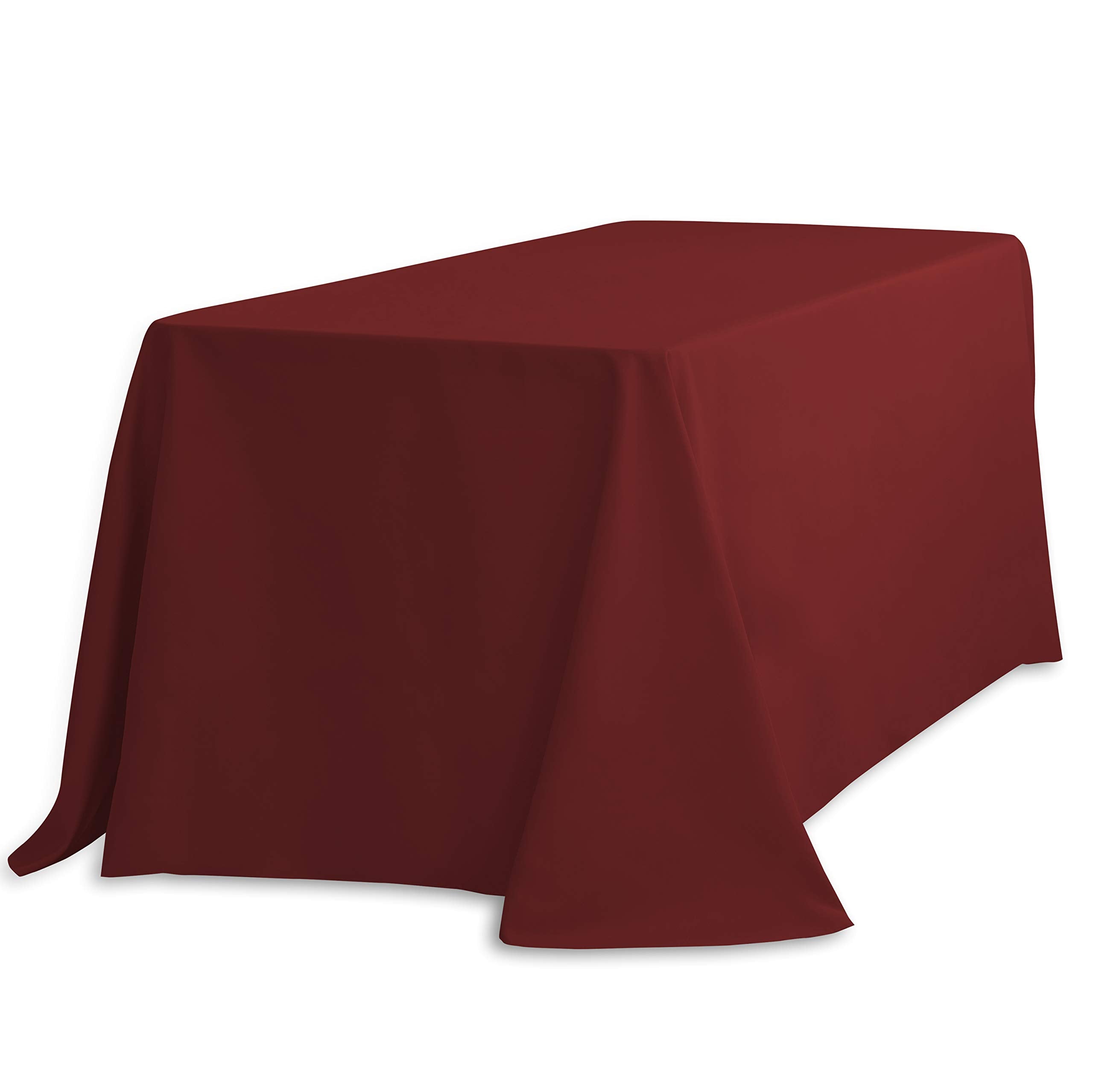 LinenTablecloth 90 x 132-Inch Rectangular Polyester Tablecloth White
