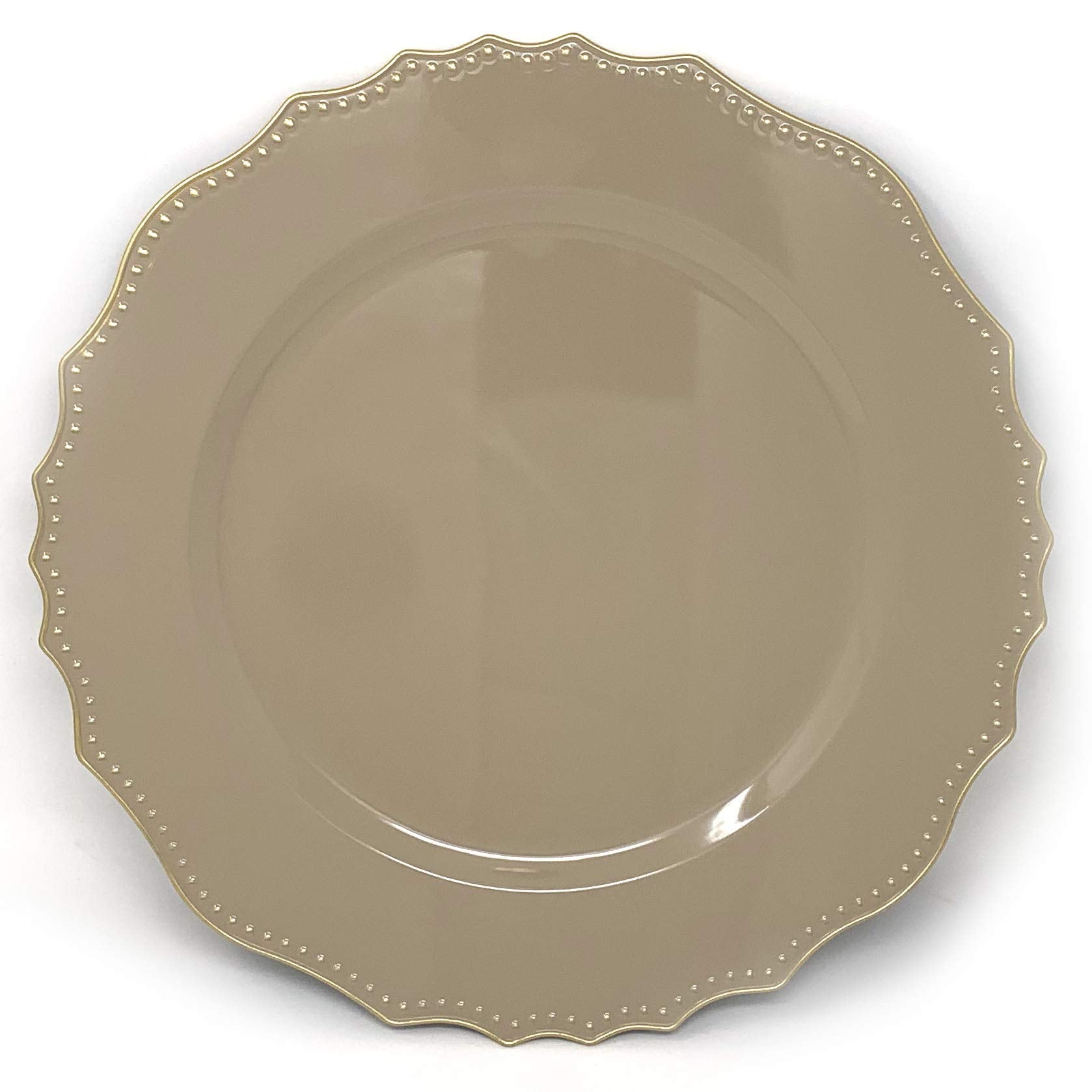 Allgala 13-Inch 6-Pack Heavy Quality Round Charger Plates-Reef Gold-HD80331