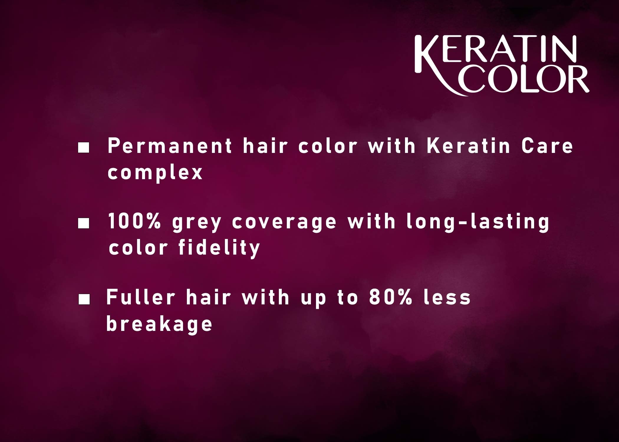 Schwarzkopf Keratin Color Permanent Hair Color, 2.6 Rich Soft Black, 1 Application - Salon Inspired Permanent Hair Dye, for up to 80% Less Breakage vs Untreated Hair and up to 100% Gray Coverage