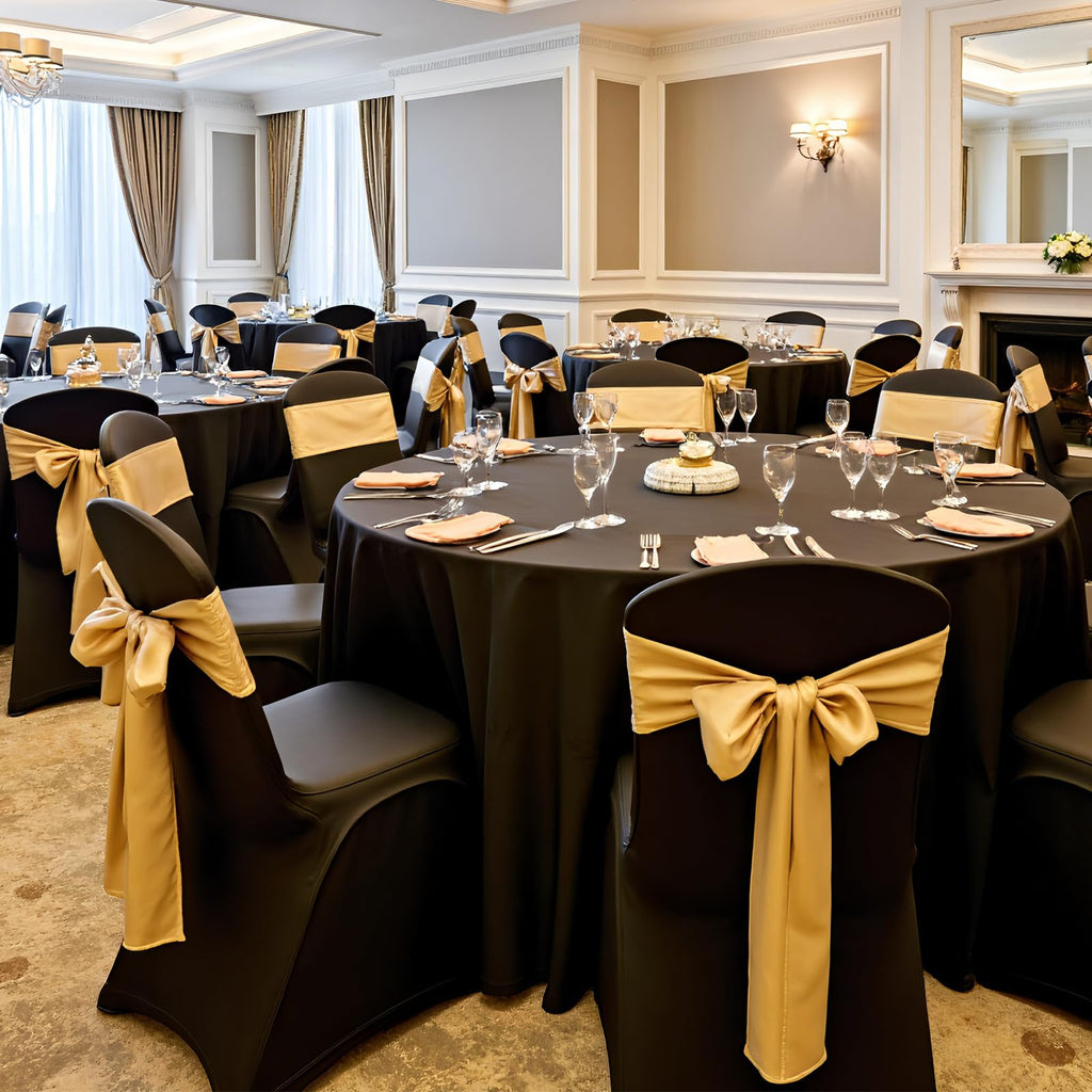 VEVOR 50 Pcs Navy Blue Chair Covers, Polyester Spandex Chair Cover, Stretch Slipcovers for Wedding Party Dining Banquet Flat-Front Chair Covers, Fits Chair Measures up to 20.08 x 17.72 x 37.4 inch