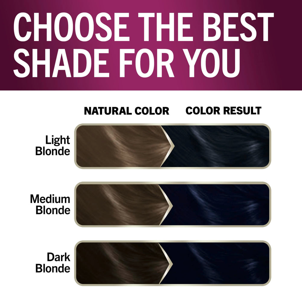 Schwarzkopf Keratin Color Permanent Hair Color, 2.6 Rich Soft Black, 1 Application - Salon Inspired Permanent Hair Dye, for up to 80% Less Breakage vs Untreated Hair and up to 100% Gray Coverage