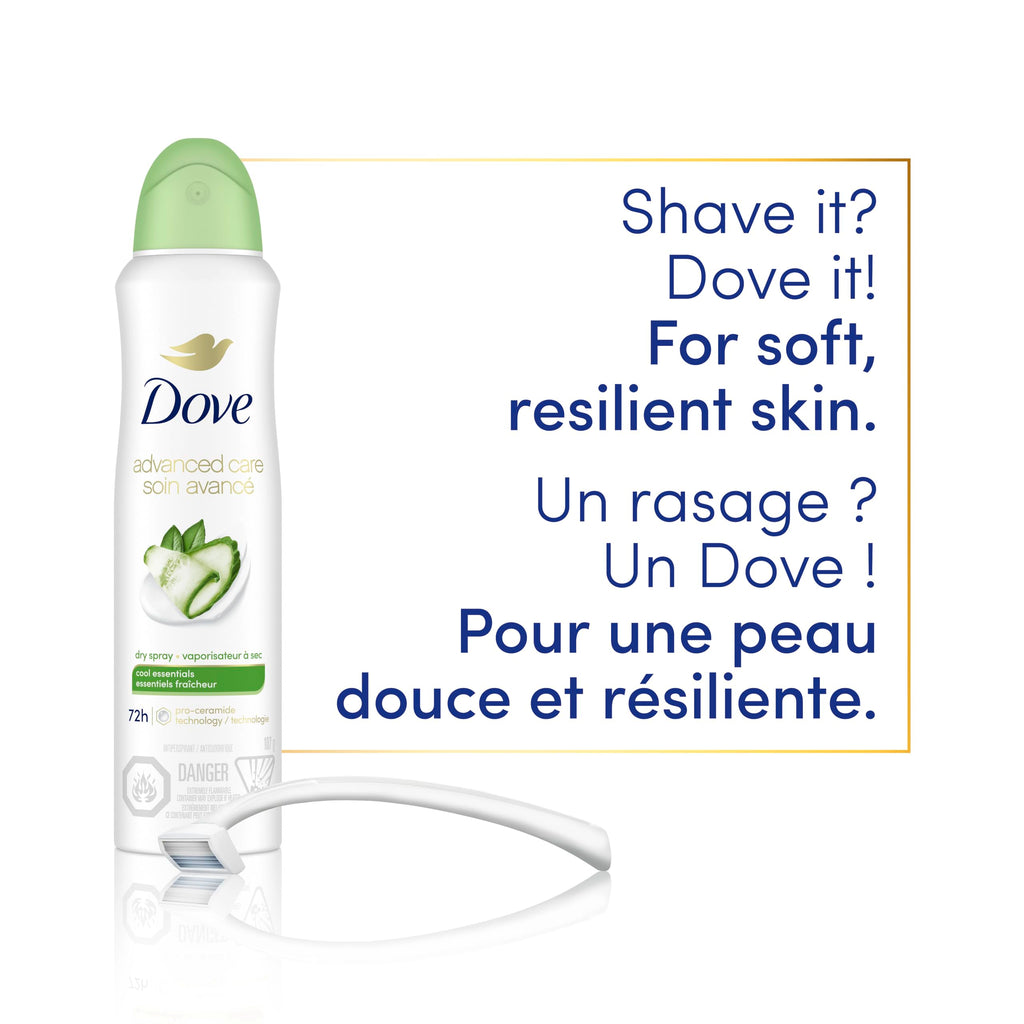 Dove Advanced Care Beauty Finish Dry Spray Antiperspirant Deodorant for Women with ¼ Moisturizers 107 g
