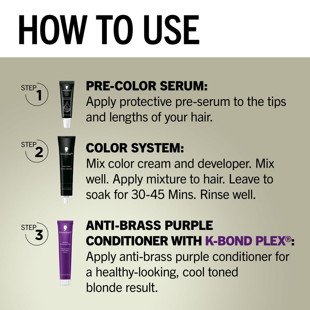 Schwarzkopf Keratin Color Permanent Hair Color, 2.6 Rich Soft Black, 1 Application - Salon Inspired Permanent Hair Dye, for up to 80% Less Breakage vs Untreated Hair and up to 100% Gray Coverage