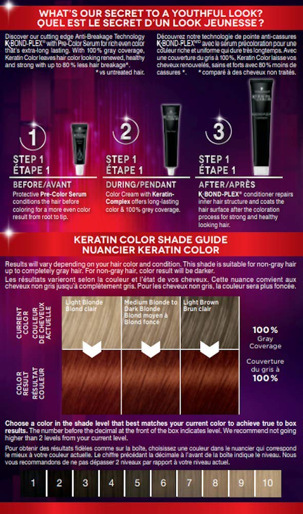 Schwarzkopf Keratin Color Permanent Hair Color, 2.6 Rich Soft Black, 1 Application - Salon Inspired Permanent Hair Dye, for up to 80% Less Breakage vs Untreated Hair and up to 100% Gray Coverage