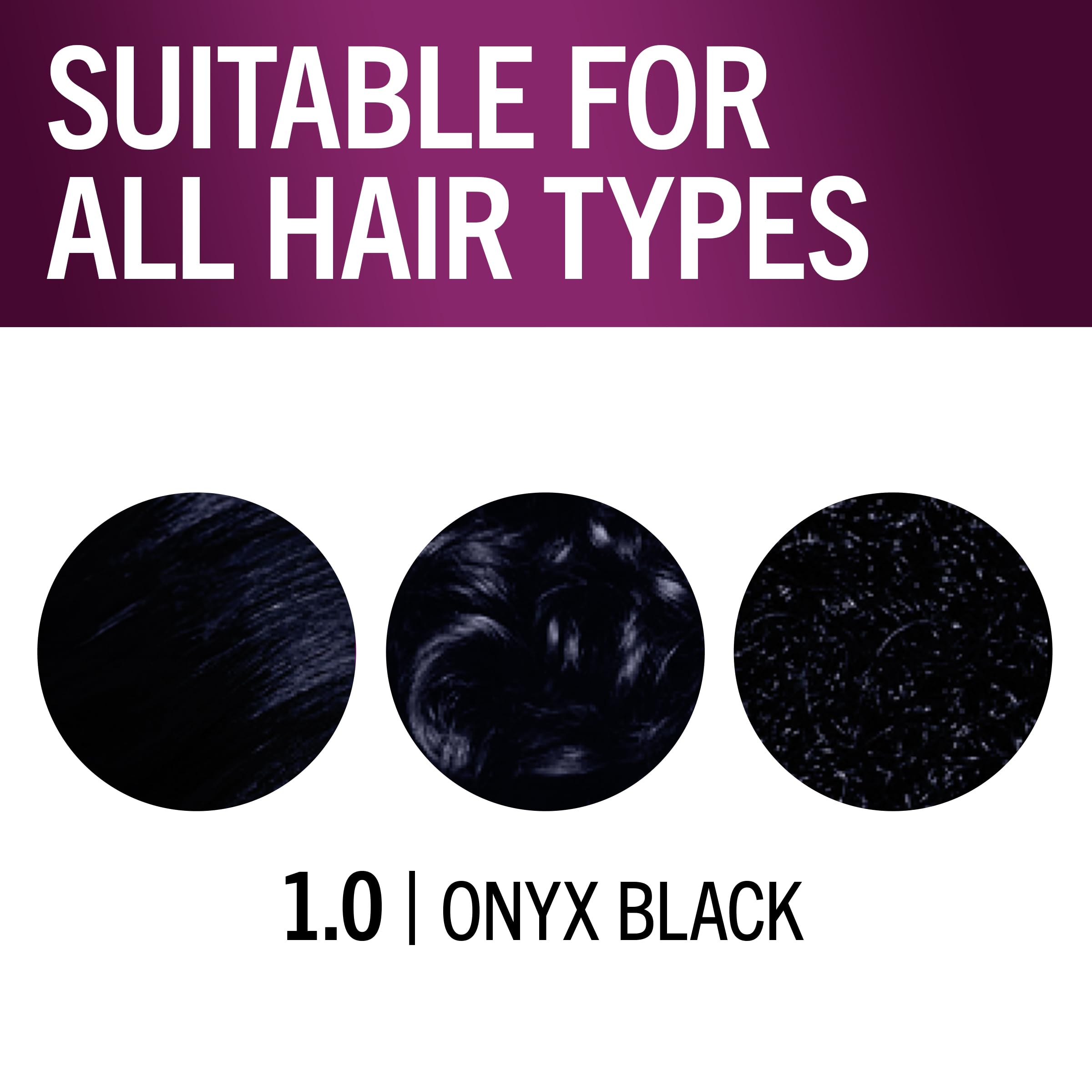 Schwarzkopf Keratin Color Permanent Hair Color, 2.6 Rich Soft Black, 1 Application - Salon Inspired Permanent Hair Dye, for up to 80% Less Breakage vs Untreated Hair and up to 100% Gray Coverage
