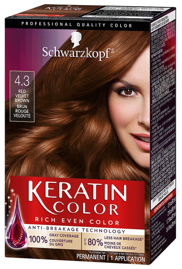 Schwarzkopf Keratin Color Permanent Hair Color, 2.6 Rich Soft Black, 1 Application - Salon Inspired Permanent Hair Dye, for up to 80% Less Breakage vs Untreated Hair and up to 100% Gray Coverage