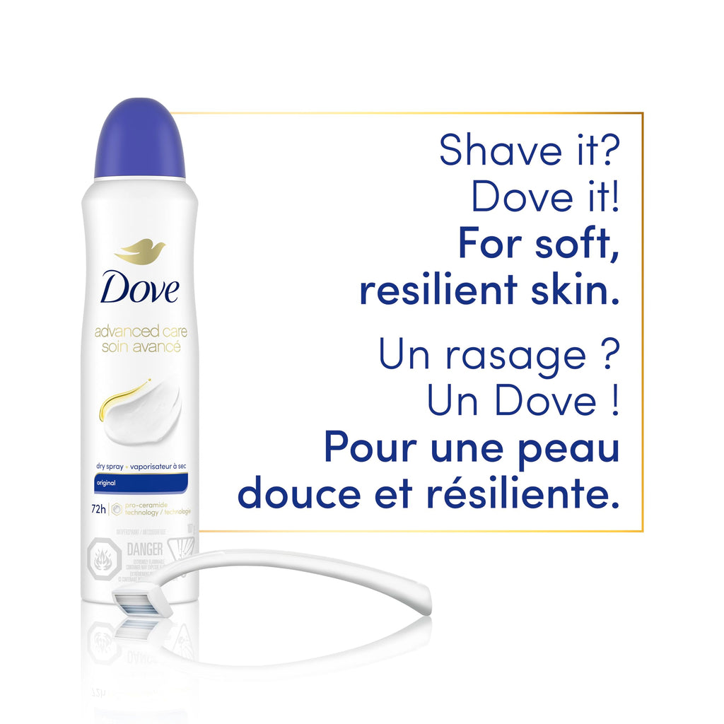 Dove Advanced Care Beauty Finish Dry Spray Antiperspirant Deodorant for Women with ¼ Moisturizers 107 g
