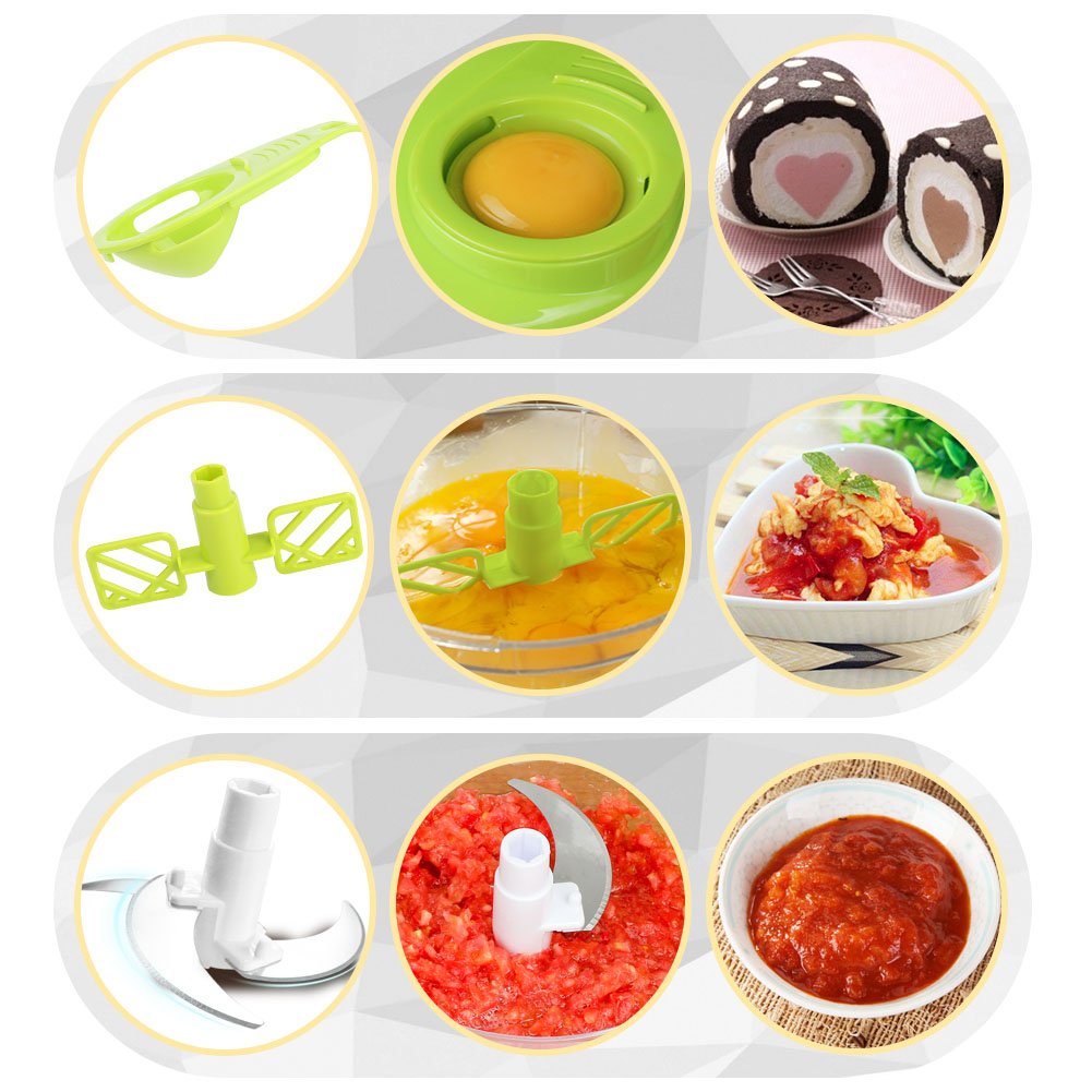 Cambom Manual Food Chopper Vegetable Cutter, Hand String Vegetable Chopper Onions Cutter for Vegetable Fruits Nuts BPA Free Food Safe Material,