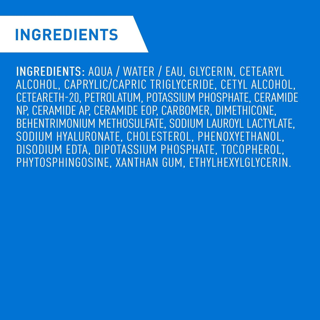 CeraVe Moisturizing Cream Travel Size Daily Face and Body Moisturizer for Normal to Dry Skin with Hyaluronic Acid Fragrance Free, 57 Grams
