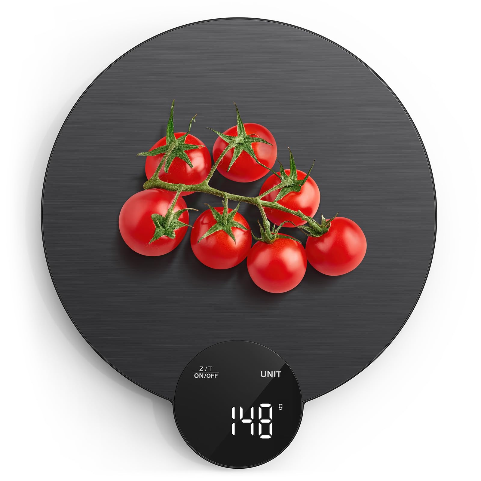 Ultrean Food Scale, Digital Kitchen Scale Weight Grams and Ounces for Baking and Cooking, 6 Units with Tare Function, 11lb (Batteries Included) (Black)