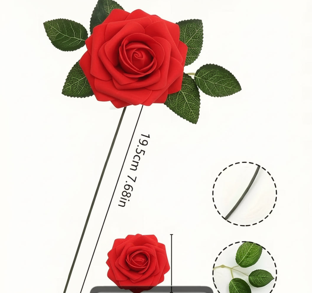 Roses Artificielles avec Tiges | Location Tayamek Anamera