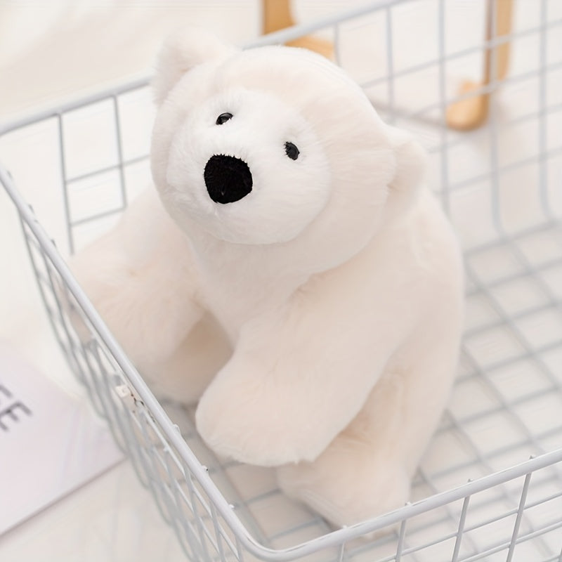 BOOKFONG Cute Polar Bear Plush Doll, Soft Animal Stuffed Bear Toy, Anime Cartoon White Bear, Perfect for Halloween, Christmas, Valentine'S Day, Thanksgiving, Easter Gifts, Polyester Fiber