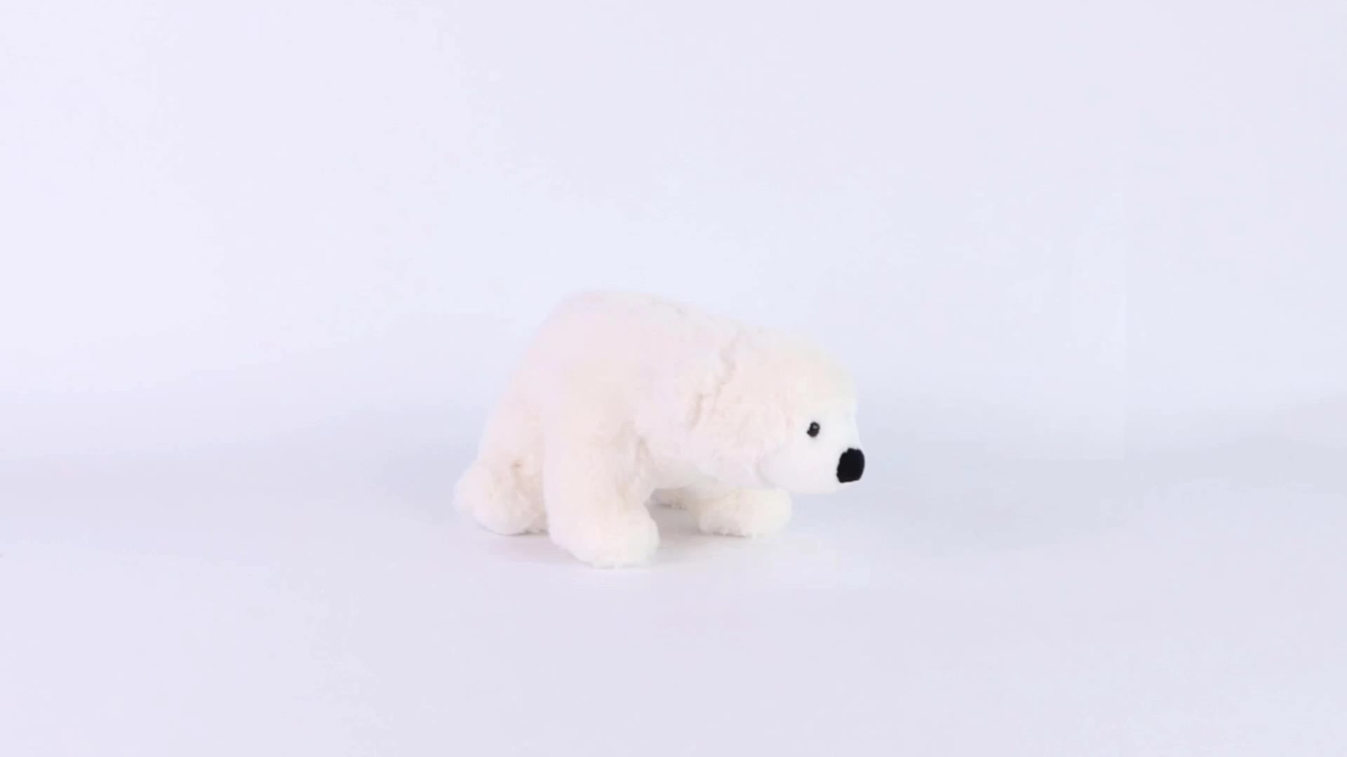 BOOKFONG Cute Polar Bear Plush Doll, Soft Animal Stuffed Bear Toy, Anime Cartoon White Bear, Perfect for Halloween, Christmas, Valentine'S Day, Thanksgiving, Easter Gifts, Polyester Fiber