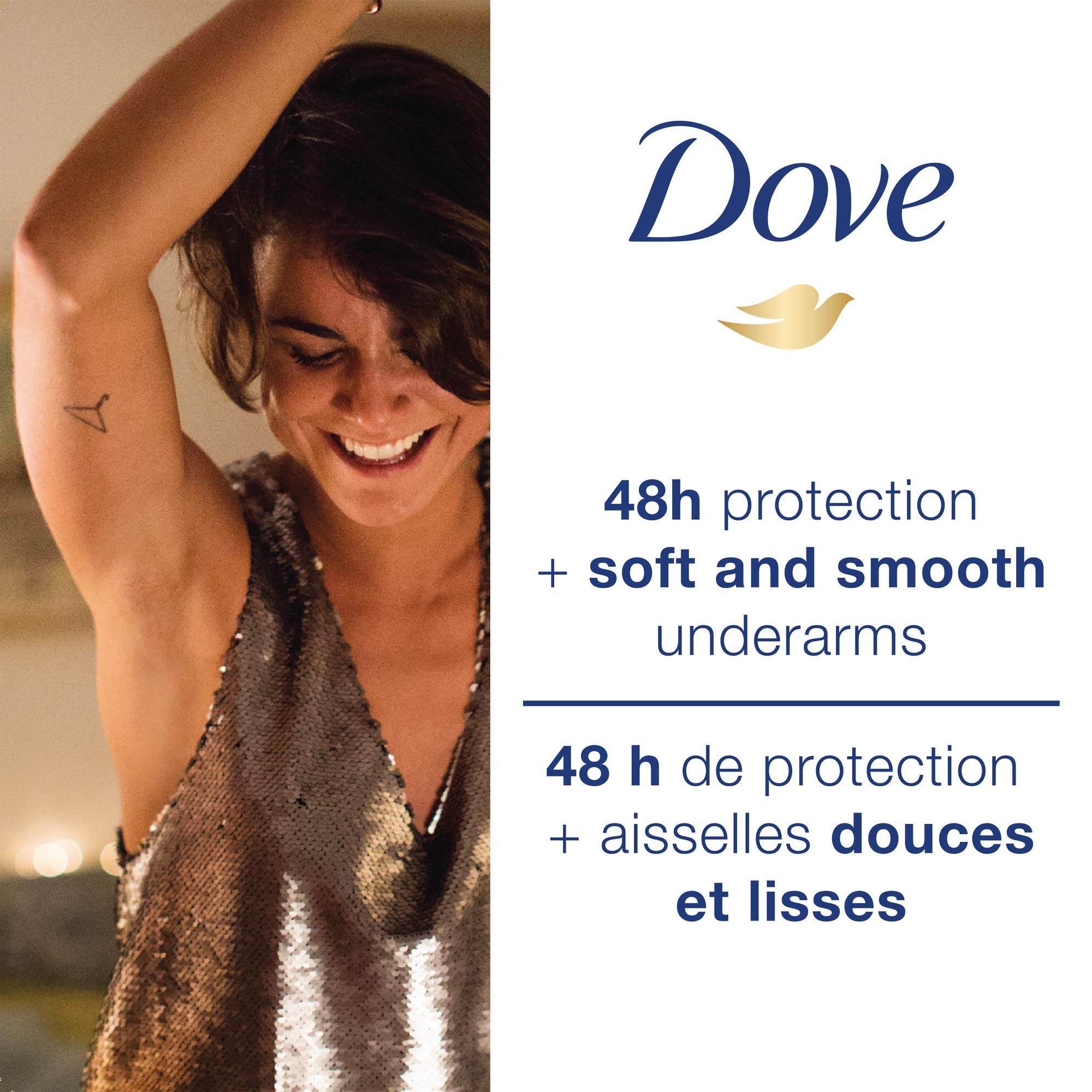 Dove Advanced Care Beauty Finish Dry Spray Antiperspirant Deodorant for Women with ¼ Moisturizers 107 g