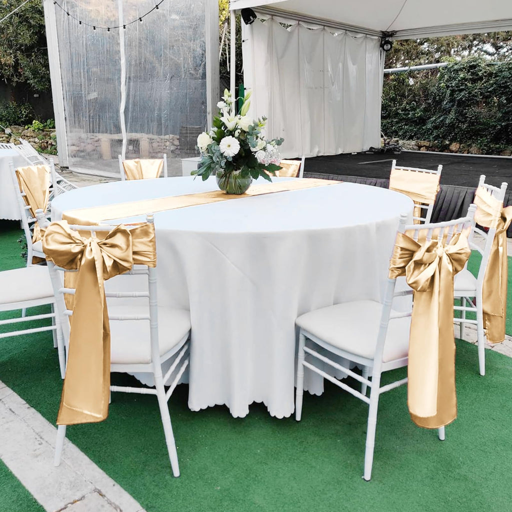 Pesonlook 15 Pack Royal Blue Table Runners 12 x 108 Inch Long for Rectangle Round Tables, Satin Table Runner for Wedding, Birthday Party Banquets Graduation Engagements Decoration