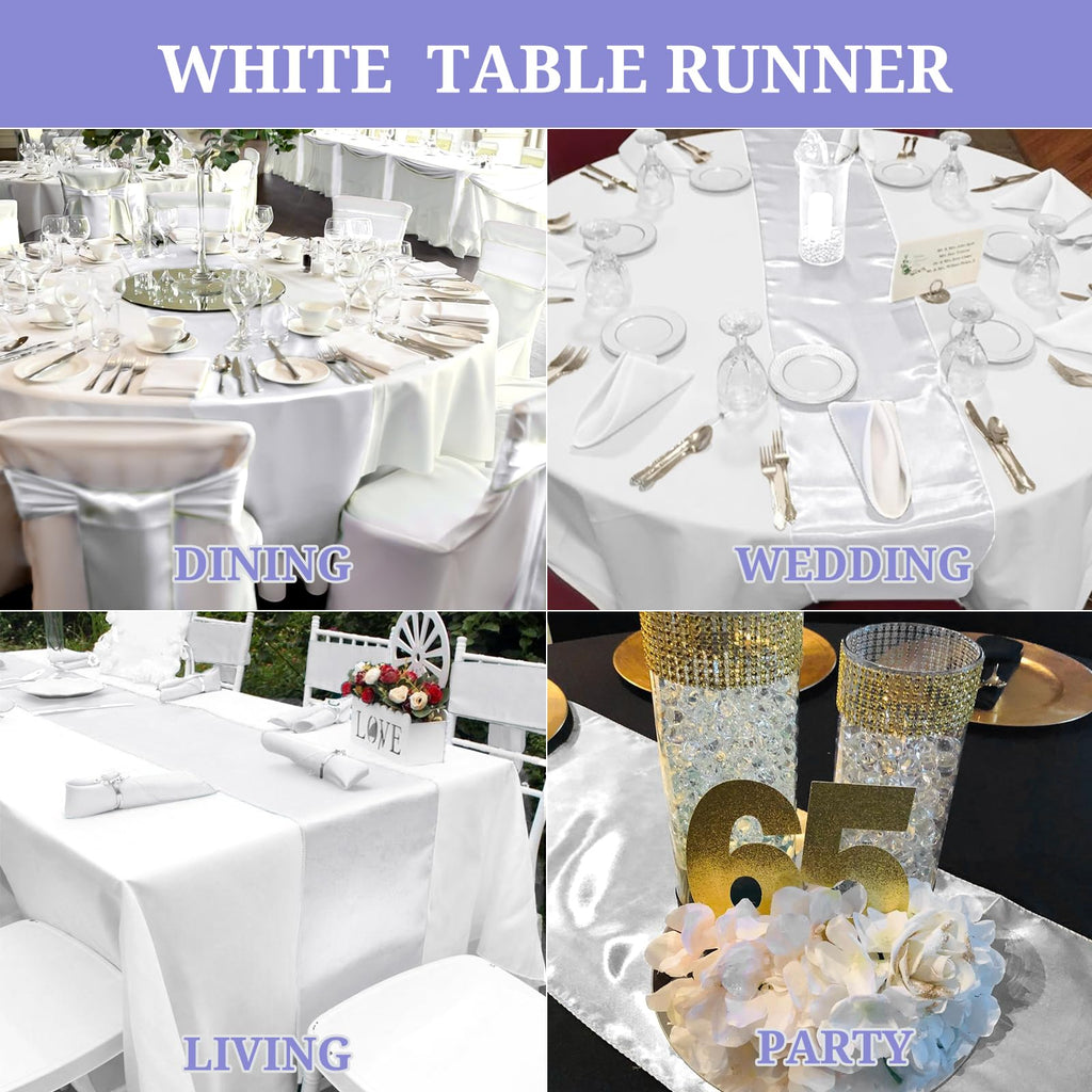 Pesonlook 15 Pack Royal Blue Table Runners 12 x 108 Inch Long for Rectangle Round Tables, Satin Table Runner for Wedding, Birthday Party Banquets Graduation Engagements Decoration