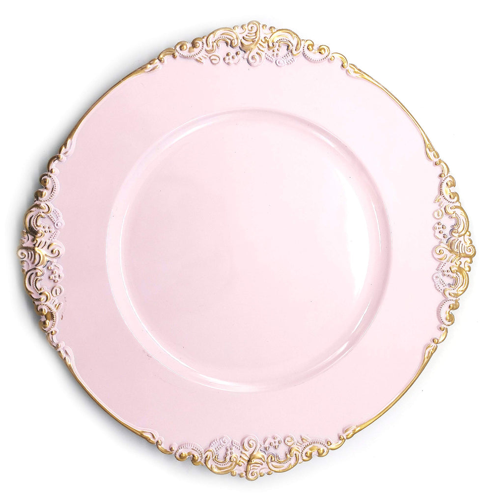 Allgala 13-Inch 6-Pack Heavy Quality Round Charger Plates-Reef Gold-HD80331