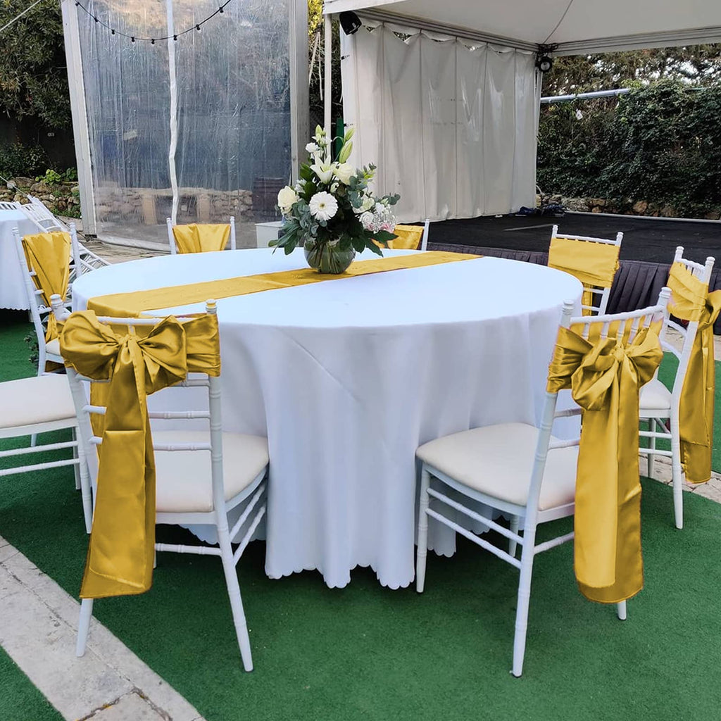 Pesonlook 15 Pack Royal Blue Table Runners 12 x 108 Inch Long for Rectangle Round Tables, Satin Table Runner for Wedding, Birthday Party Banquets Graduation Engagements Decoration