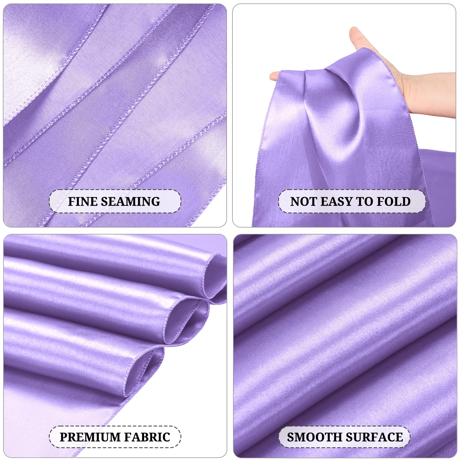 Pesonlook 15 Pack Royal Blue Table Runners 12 x 108 Inch Long for Rectangle Round Tables, Satin Table Runner for Wedding, Birthday Party Banquets Graduation Engagements Decoration