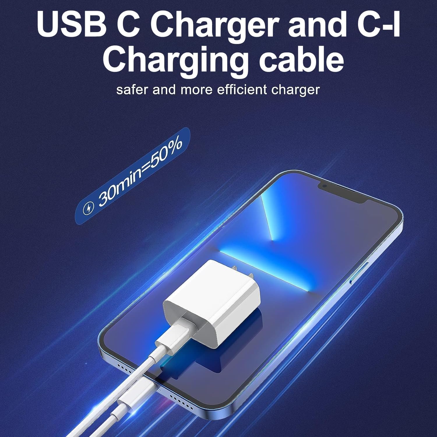 iPhone Charger Apple Charger, [Apple MFi Certified]2 Pack Apple Type C Wall Charger Block with 2 Pack [6FT&10FT] Long USB C to Lightning Cable for iPhone 14/13/12/12 Pro Max/11/Xs Max/XR/X,AirPods Pro