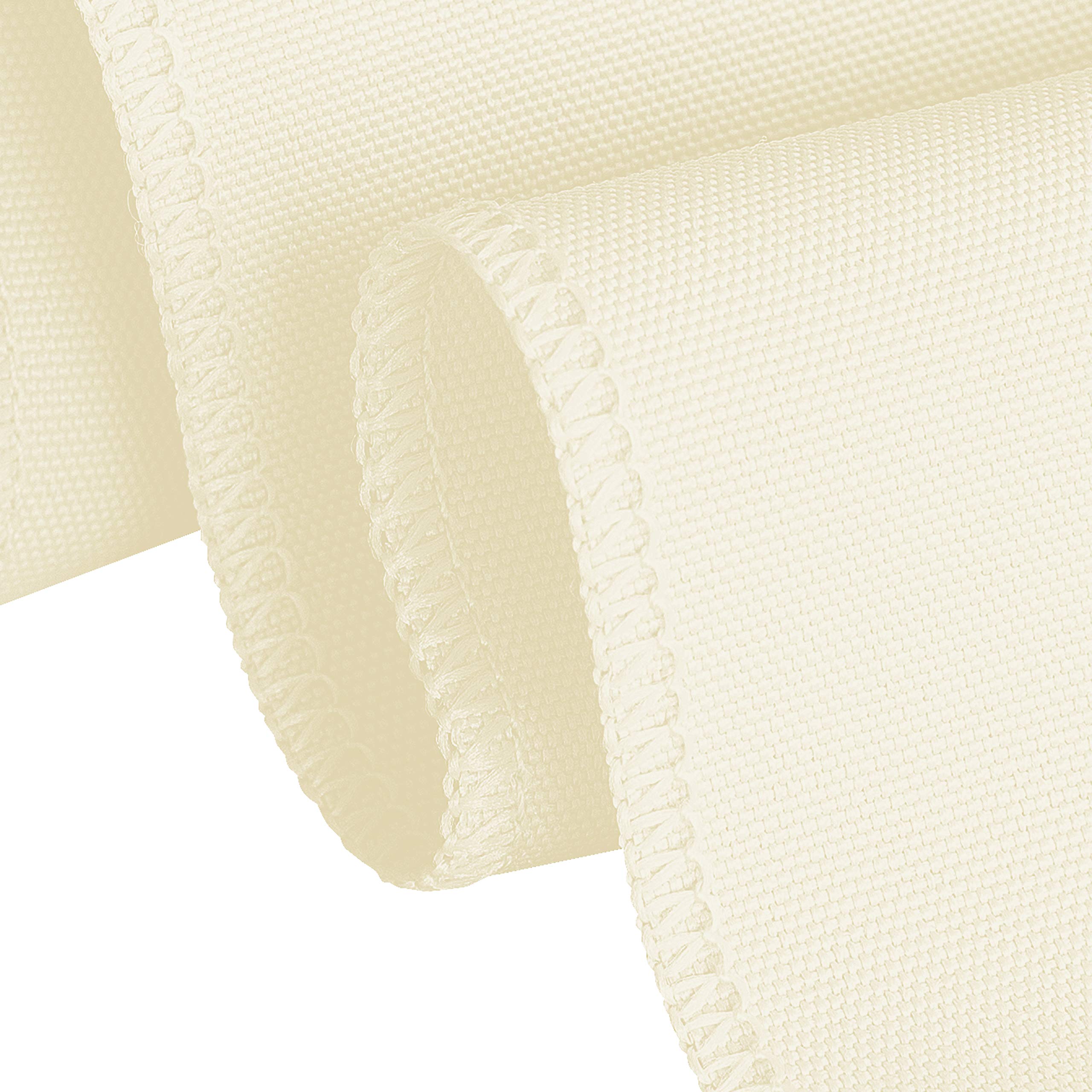 LinenTablecloth 90 x 132-Inch Rectangular Polyester Tablecloth White
