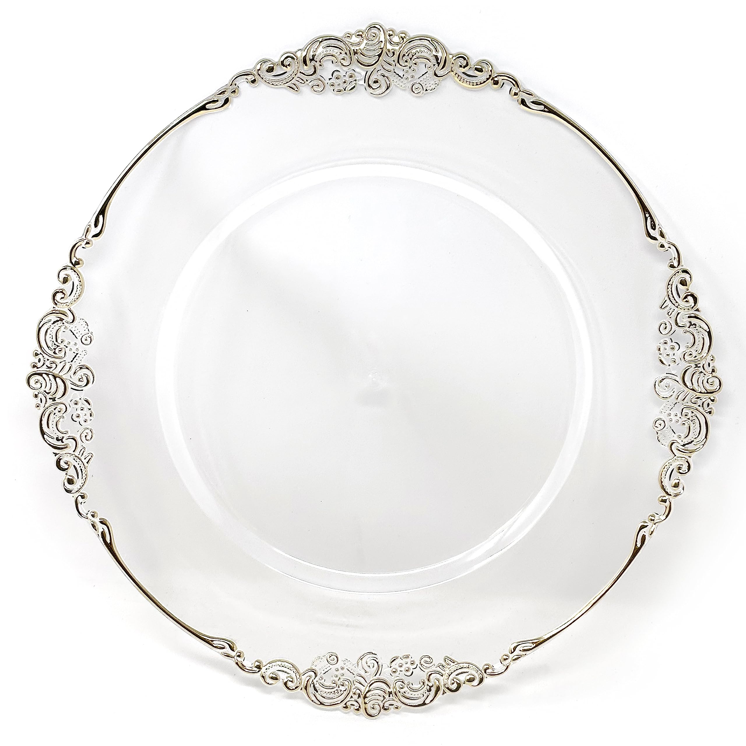 Allgala 13-Inch 6-Pack Heavy Quality Round Charger Plates-Reef Gold-HD80331