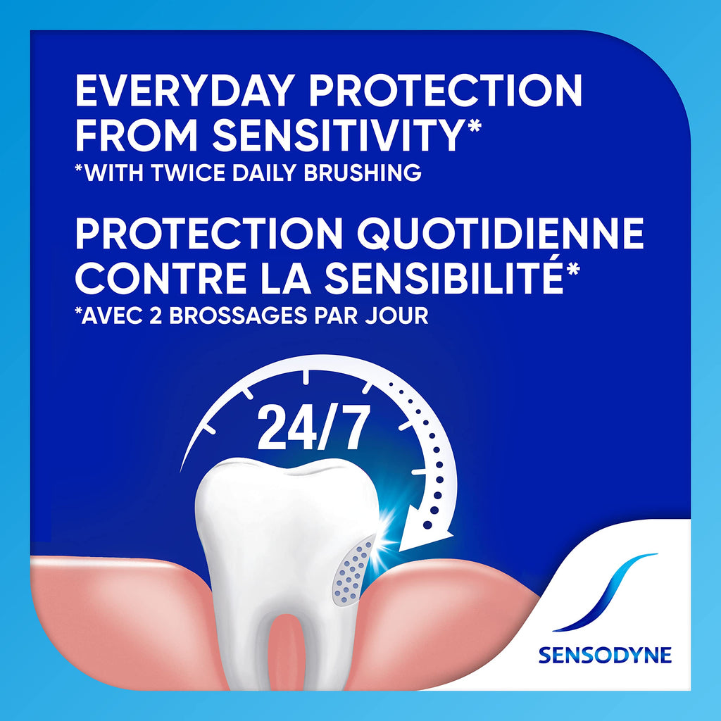 Sensodyne Whitening & Tartar toothpaste, Strengthens Protects and Whitens Sensitive Teeth, 135 mL (Packaging May Vary)