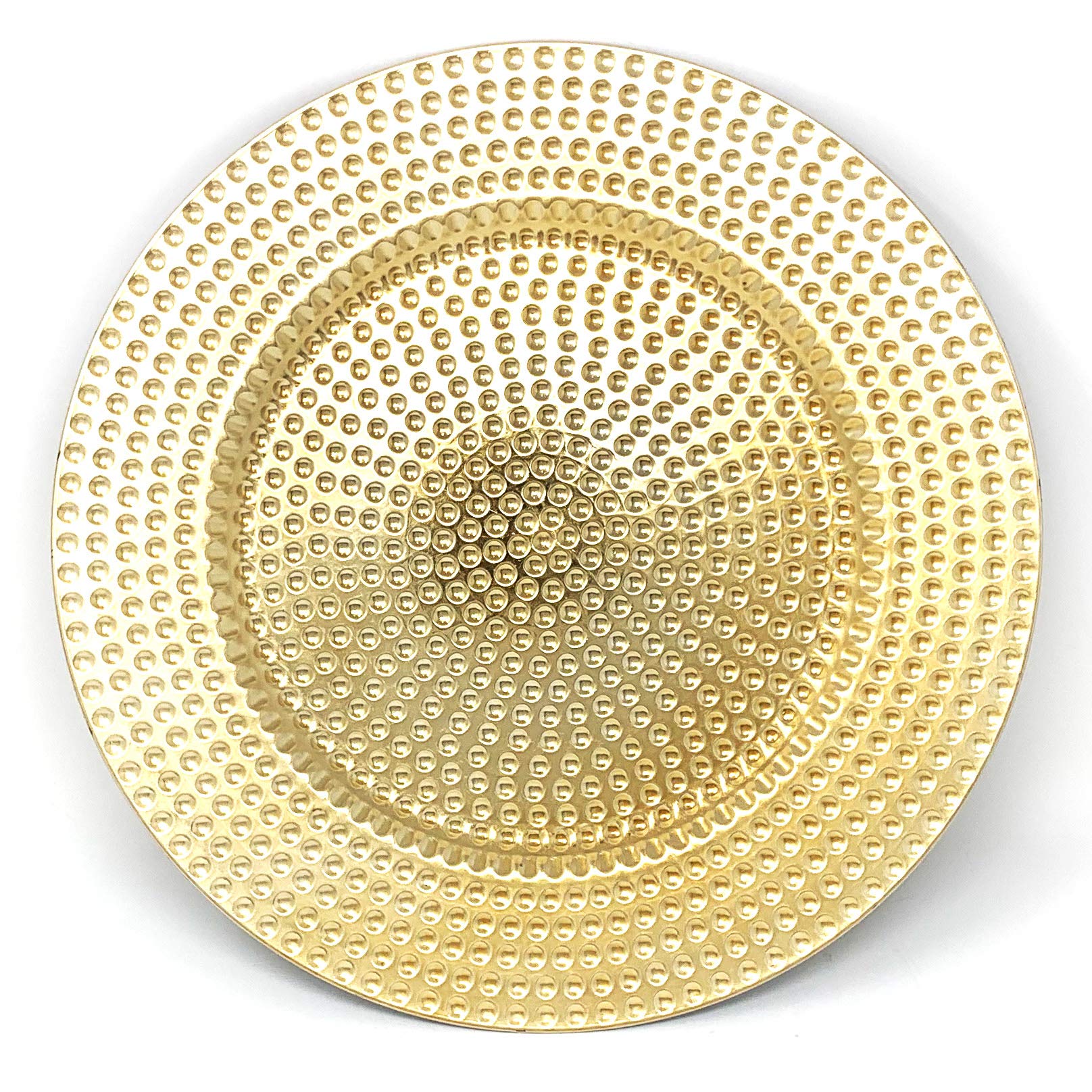 Allgala 13-Inch 6-Pack Heavy Quality Round Charger Plates-Reef Gold-HD80331