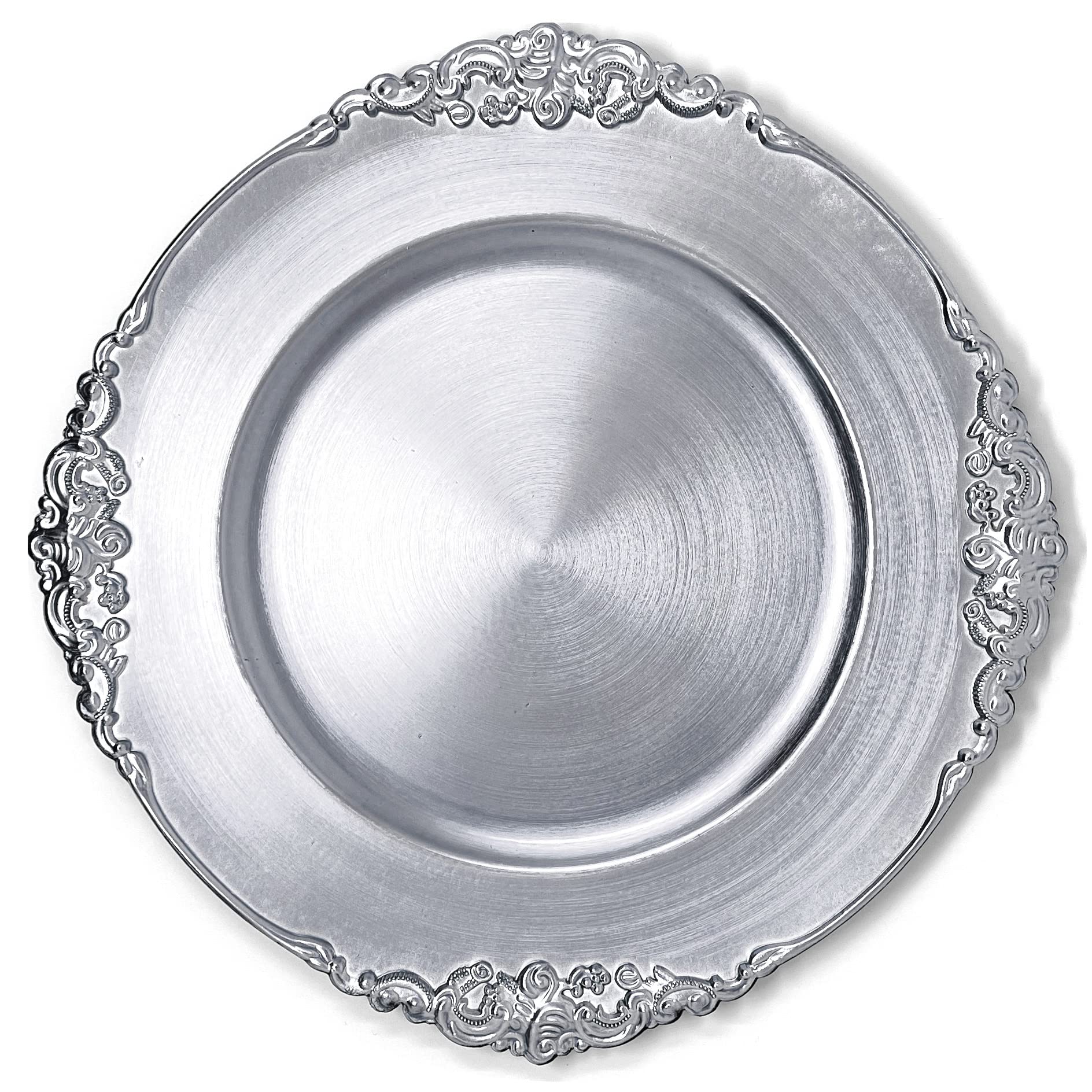 Allgala 13-Inch 6-Pack Heavy Quality Round Charger Plates-Reef Gold-HD80331