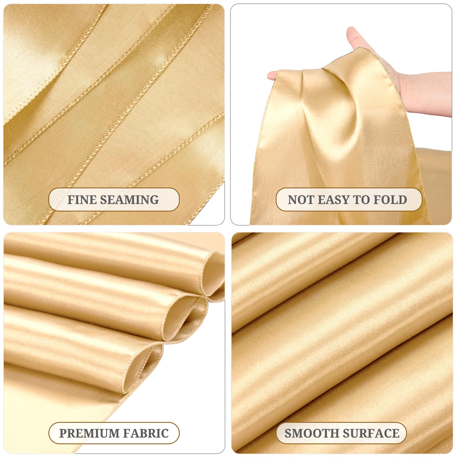 Pesonlook 15 Pack Royal Blue Table Runners 12 x 108 Inch Long for Rectangle Round Tables, Satin Table Runner for Wedding, Birthday Party Banquets Graduation Engagements Decoration