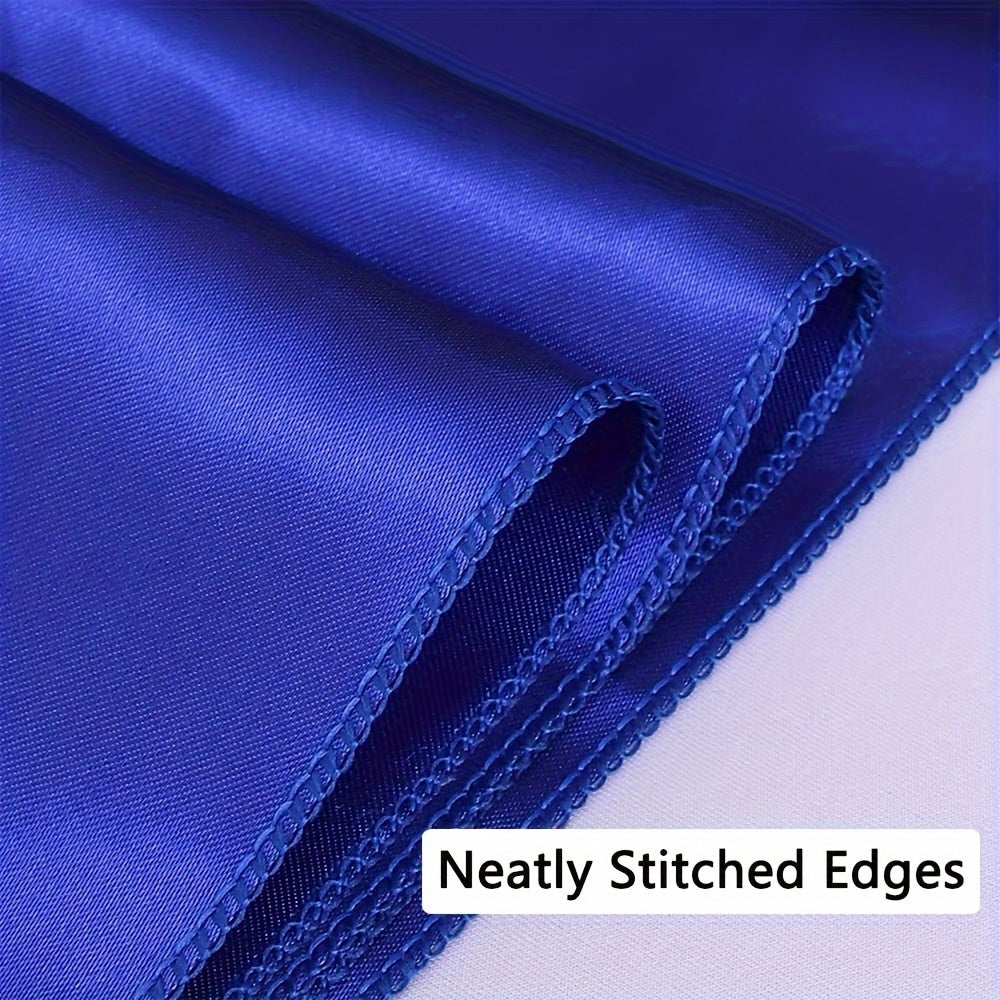 50pcs Satin Chair Sashes - Elastic Band Ribbon Bows for Wedding, Banquet & Party Decoration (7x108 inch)