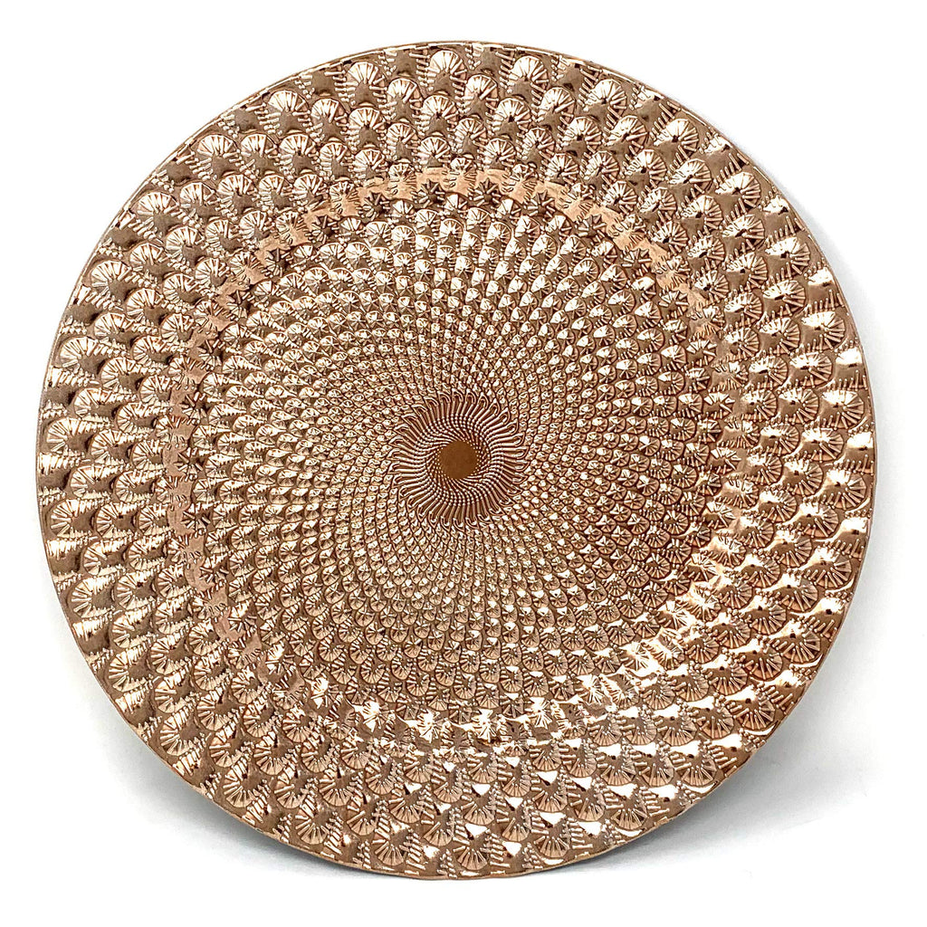 Allgala 13-Inch 6-Pack Heavy Quality Round Charger Plates-Reef Gold-HD80331