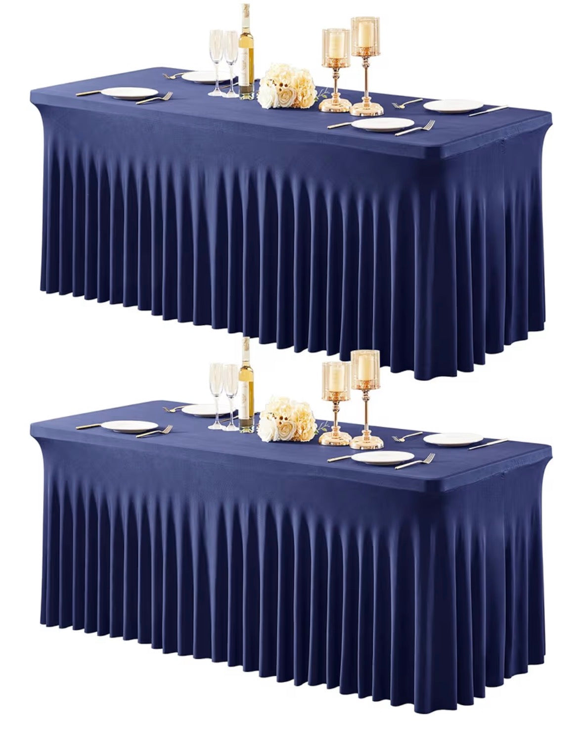 White Table Skirts – 6ft, 2pcs | Tayamek Anamera Rental