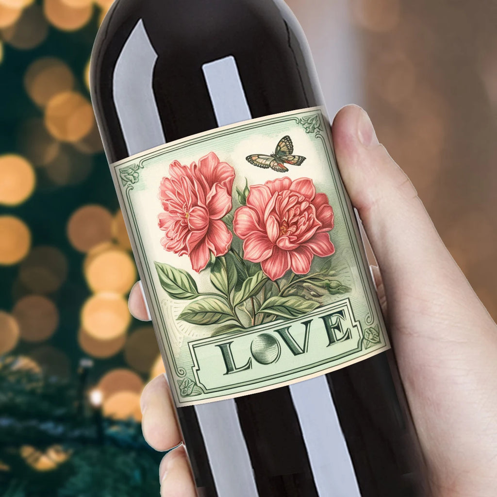12pcs Romantic Stickers-Love Phrase Design,Sealing For Gift Boxes,Bottle Labels,Valentine’S Day Wedding Anniversary Party Decor